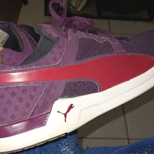 Puma Red and Purple Athletic Shoes